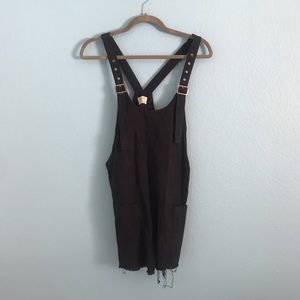 Navy Blue Adjustable Overalls